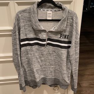 PINK half zip sweatshirt